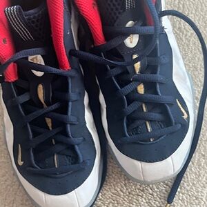 Nike Kids Sneakers with Red, Gold, and White size 2Y